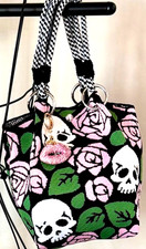 New Gothic Skulls & Pink Roses