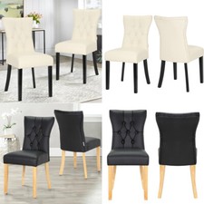 2/4pcs Dinning Chairs PU