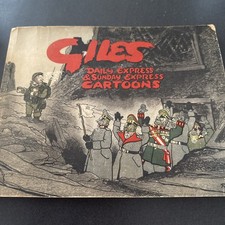 GILES Daily Express And Sunday Express Cartoons Soft Back Book 1943+ Vintage