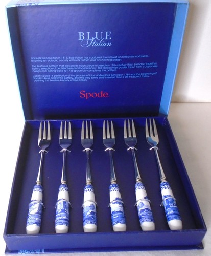 Spode blue italian pastry - spode,