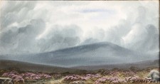 D C Masters Antique Watercolour Scottish Moorland Landscape c.1920 Painting