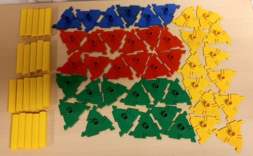 Polydron triangles and struts - triangles,