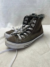 Fur Lined high top Converse