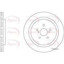 2x Brake Discs Vented For