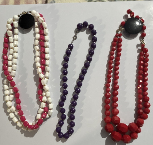 Lot multicolor beaded - 3,
