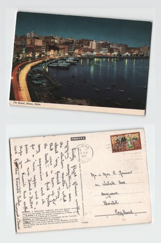 Postcard the strand - strand, sliema