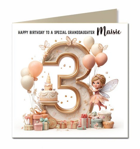 3rd birthday card - for, little