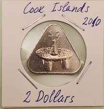 Cook Islands coin, 2 Dollars,  2010