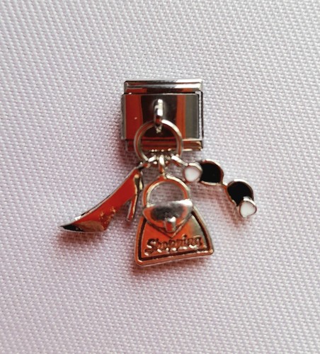 Silver tone charm fits - charm,