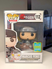 Funko POP! Games Gears of War Marcus Fenix w/ Head #112 Gold Lancer w/Protector