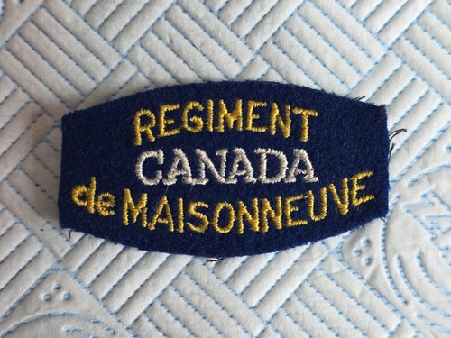 Regiment maisonneuve - regiment, de