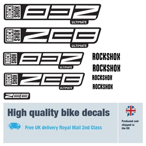 Rockshox zeb fork decals - decals, with