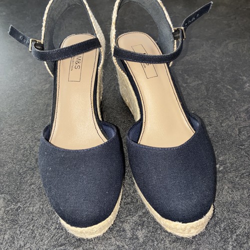 Navy wedges size 51 2 - wedges, 51/2
