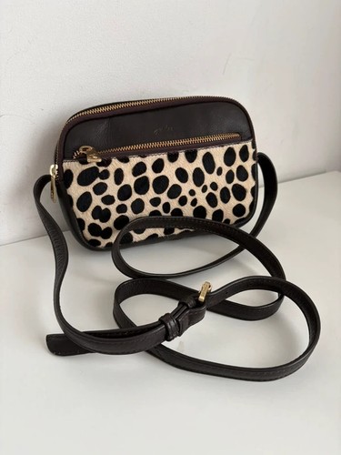 Joules brown crossbody leather