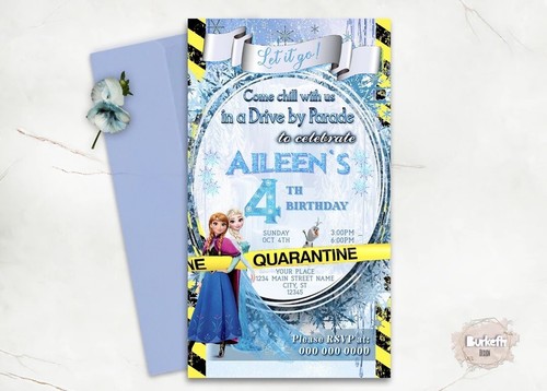 Frozen quarantine invitation - invitation,