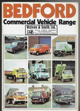 Bedford Range 1974-75 UK Market Foldout Brochure HA CF TJ TK KM 4x4 Bus Coach