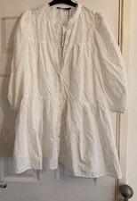 Zara White Broderie Anglaise