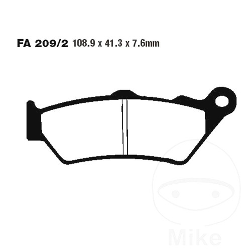 Ebc organic brake - organic, rear