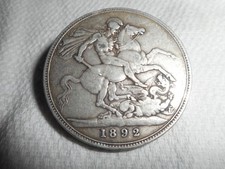 1892 Queen Victoria Crown Coin