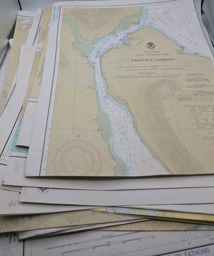 Vintage nautical chart - nautical, noaa