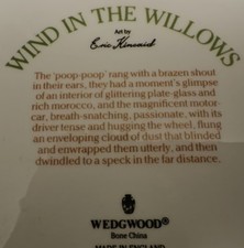  SET OF 8 WEDGWOOD WIND IN THE WILLOWS - COLLECTORS PLATES BY ERIC KINCAID