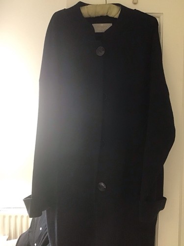 Navy woolen style jacket - woolen,