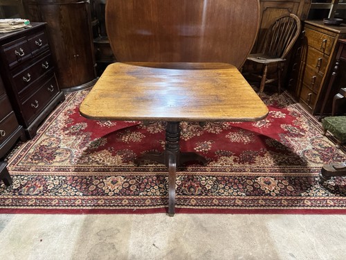 Antique mahogany tripod table - mahogany,