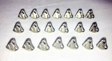 20 x Silver Coloured Metal