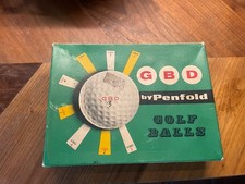 Vintage Golf Ball Box Penfold GBD Dozen Box Perfect Display Item C1960s