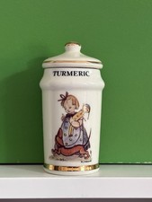 M J Hummel Turmeric vintage spice jar danbury little companions 1987 Gold trim 