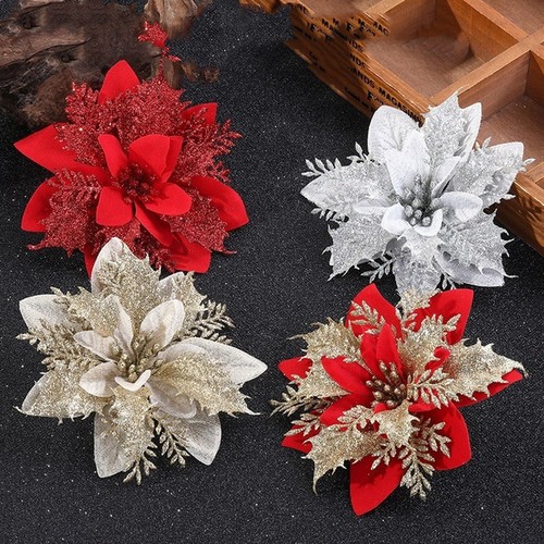 1pcs christmas poinsettia - christmas,