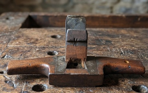 Antique wooden router plane - wooden,
