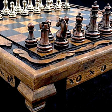 Vintage chess set 100 - chess,