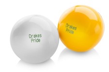 Set of 6 Drakes Pride Standard Outdoor White Lawn Bowls Jacks (63-4mm) (UK)