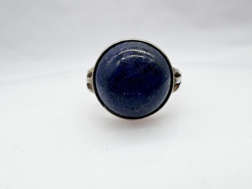 Vintage solid silver lapis - silver,