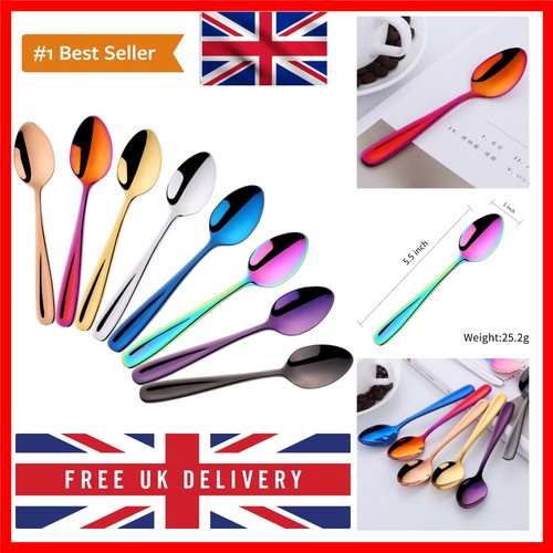 Teaspoons set coloured - teaspoons,