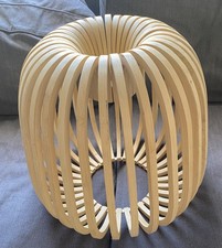 Wooden / Bamboo, Cage Lightshade / Lampshade, Rare, Beautiful, Unique & Natural.