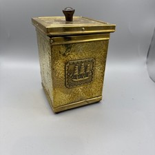 Art Deco Brass Metal Lined Tea