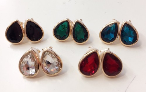 Girls womans gold tone crystal - gold,