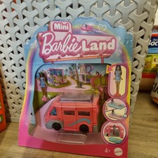 Mini Barbie Land bus and pool Toy Doll 