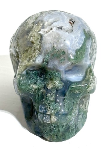 Moss agate crystal - crystal, green