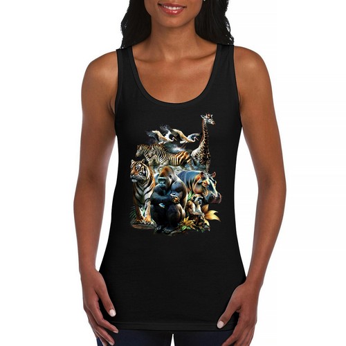 Zoo collage women tank top - zoo,