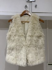 New Look Cream Faux Fur Gilet