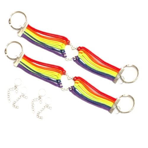 Rainbow heart clog straps - rainbow,