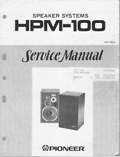 Service Manual Guide For Pioneer HPM-100