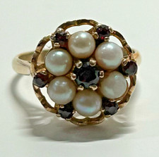9ct yellow gold - gold, red