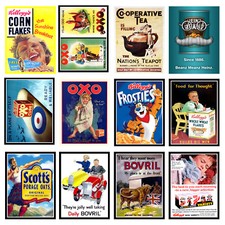 Food Packaging Retro Metal