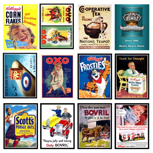 Food packaging retro - packaging,