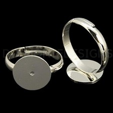 10 x Silver Plated Adjustable
