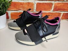GIRLS BALENCIAGA TESS S GOMMA BLACK PURPLE GREY TRAINERS SNEAKERS DUST BAG BOXED
